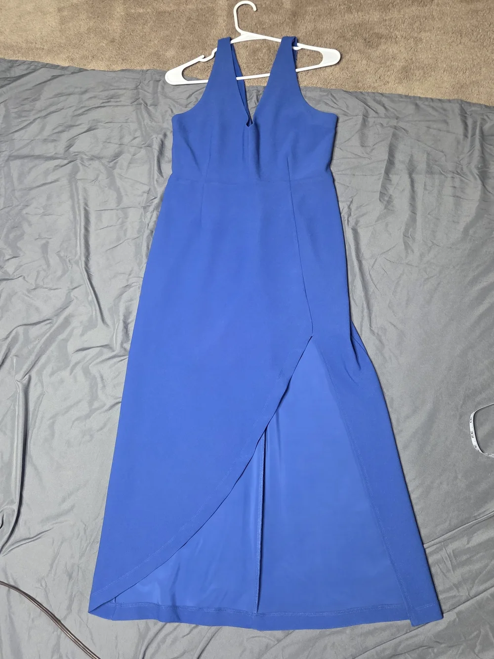 Abercrombie & Fitch Blue Formal Maxi Dress LT Tall Sleeveless Slit